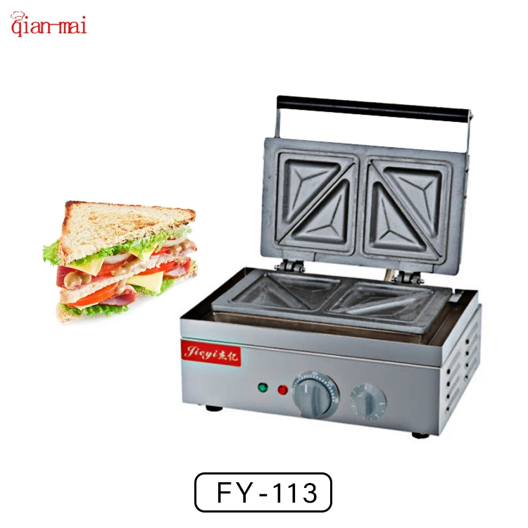 None-stick Commercial Electric Snack Bubble Delish by Waffle Cast Aluminium Double-sided Belgium Sandwich Waffle Maker