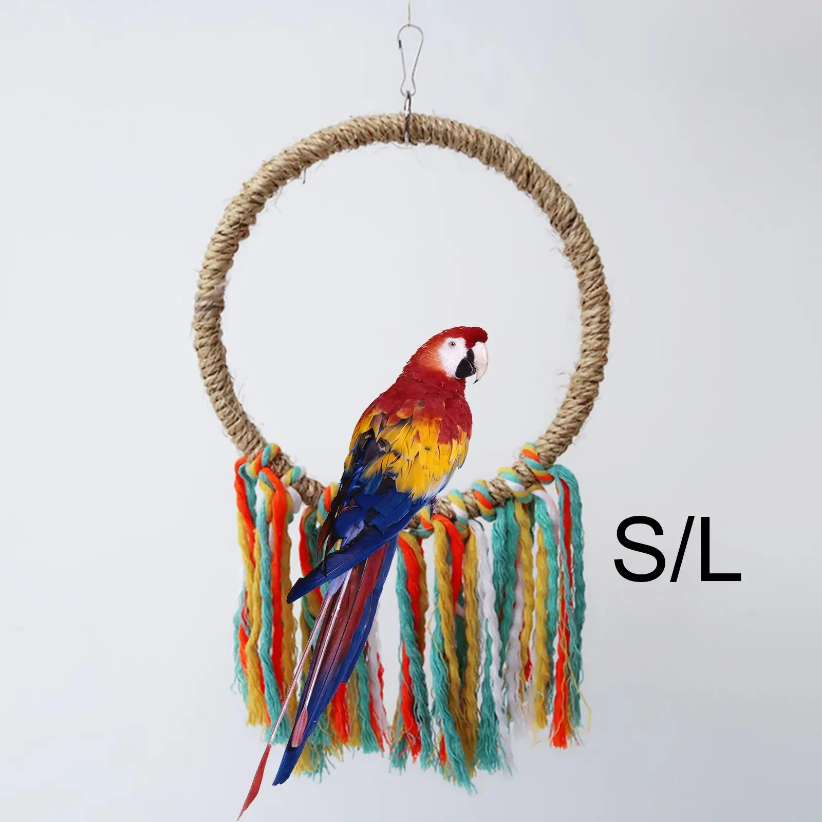 Parrot Swings for Budgie for Conures Perches Cotton Rope Cage Hanging Toys