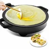 220V Diameter 40CM Round Shape Commercial Electric Skillets Griddle Non-stick Pancake Pan Five Level Firepower Adjustment steak 1
