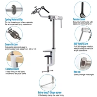 Stainless Steel Aluminum Alloy C-Clamp Mount Standard Jaws Vise 4