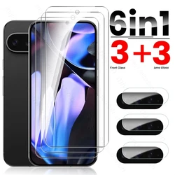 8 - in - 1 Protective Glass Set with Camera Lens and Screen Protectors for Pixel 10 (6In1 3Front 3Lens)