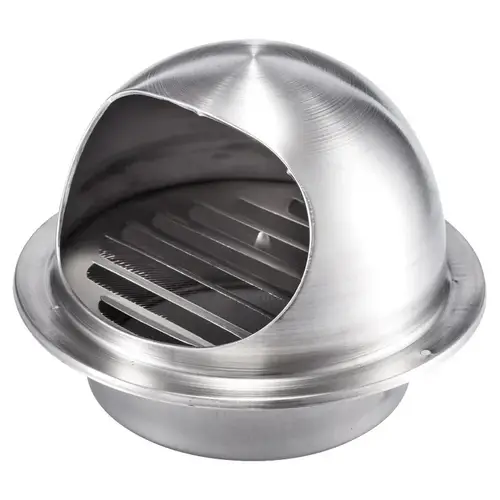60-120mm Steel ventilation grill wall hole cover extractor hood louver valve exhaust fan pipe Heating Cooling Vent system - Image 5