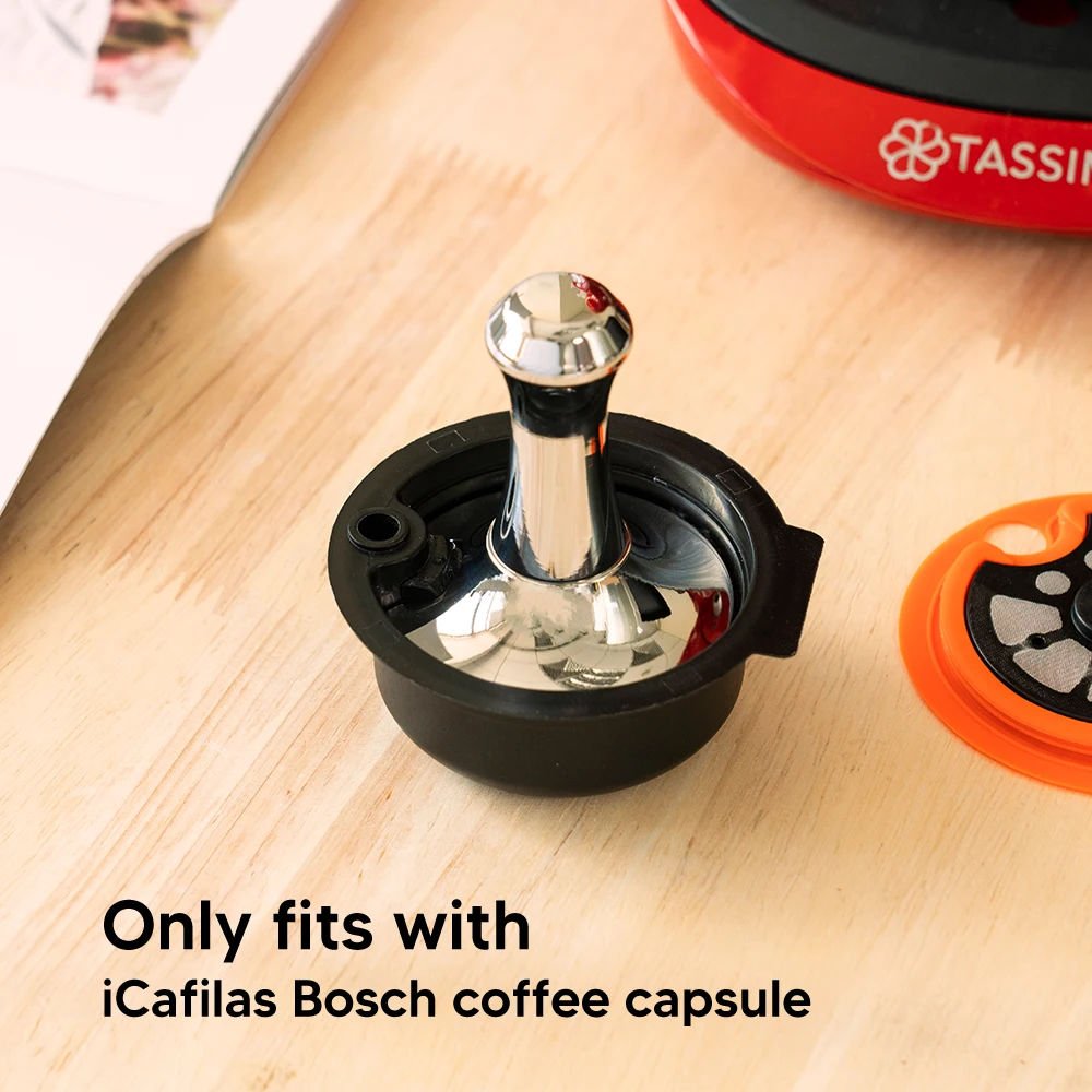 Cápsulas de café reutilizables para máquina bosch-s Tassimo, cápsula de  filtro recargable, tapa de taza corporal, fabricante de cápsulas de granos  - AliExpress