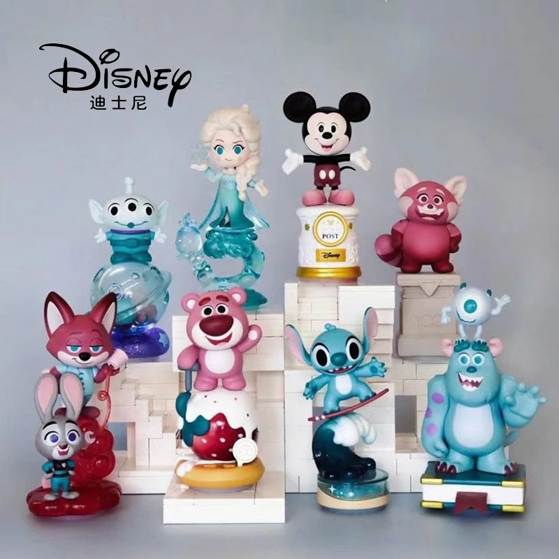 2023 New Genuine Disney 100Th Anniversary Edition Blind Box Trend Toy Cartoon Mickey/Stitch Mini Model Kids Toy Regalo Di Natale