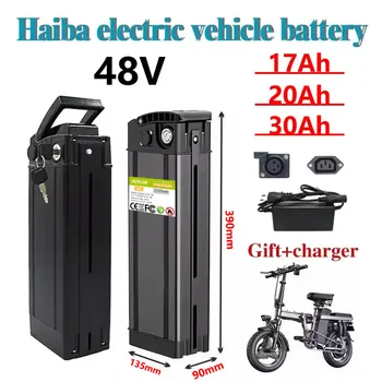 Silverfish-Batterie Pour Vélo Électrique, 48V,,20Ah, 30Ah, 17Ah, Batterie Haute Capacité, Celle 18650 Potenza 500-3000W