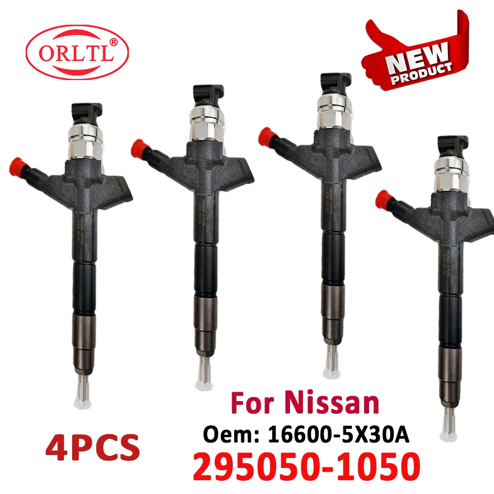 

Форсунка 295050 для дизельного топлива Denso Nissan Navara NP300 16600-5X30A, 4 шт., 1050-295050 1051-2950501050