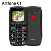 Bar Senior Mobile Phone Artfone C1+ With Free Charging Dock C1 Big Rubber Keypad  For Elderly Dual Sim One Key SOS FM 1400mAh 4