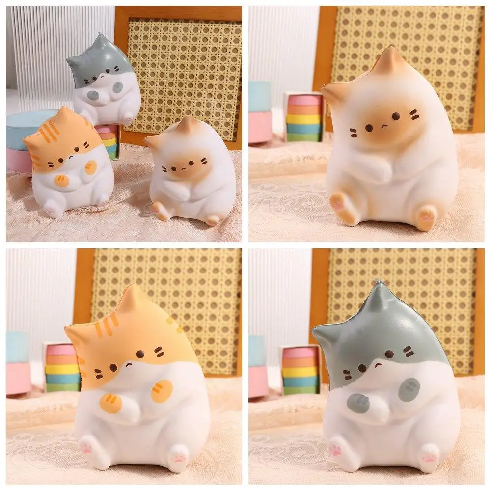 

Cat Cat Pinch Toy Interesting Rebound Slow Rising PU Slow Rising Squeeze Cat Soft Cartoon Room Decor