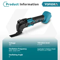 Electric Oscillating Multi-Tools Brushless Variable Speed Renovator DIY home improvement Power Tool For Makita 18V Battery 2