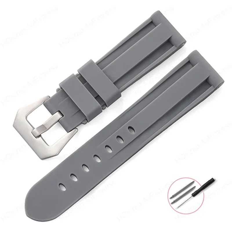 Men's Sport Silicone Rubber Watch Band – Universal Replacement Wristband Bracelet