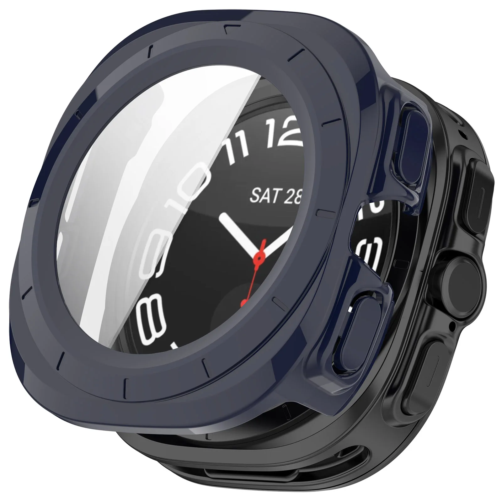 Galaxy Watch 7 Ultra Protective Case & All-Inclusive Tempered Glass Screen Protector