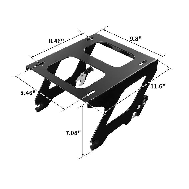 Motorcycle Detachable Solo Mounting Rack For Harley Street Bob Softail Slim Deluxe Heritage Classic FLDE FXBB FLSL -