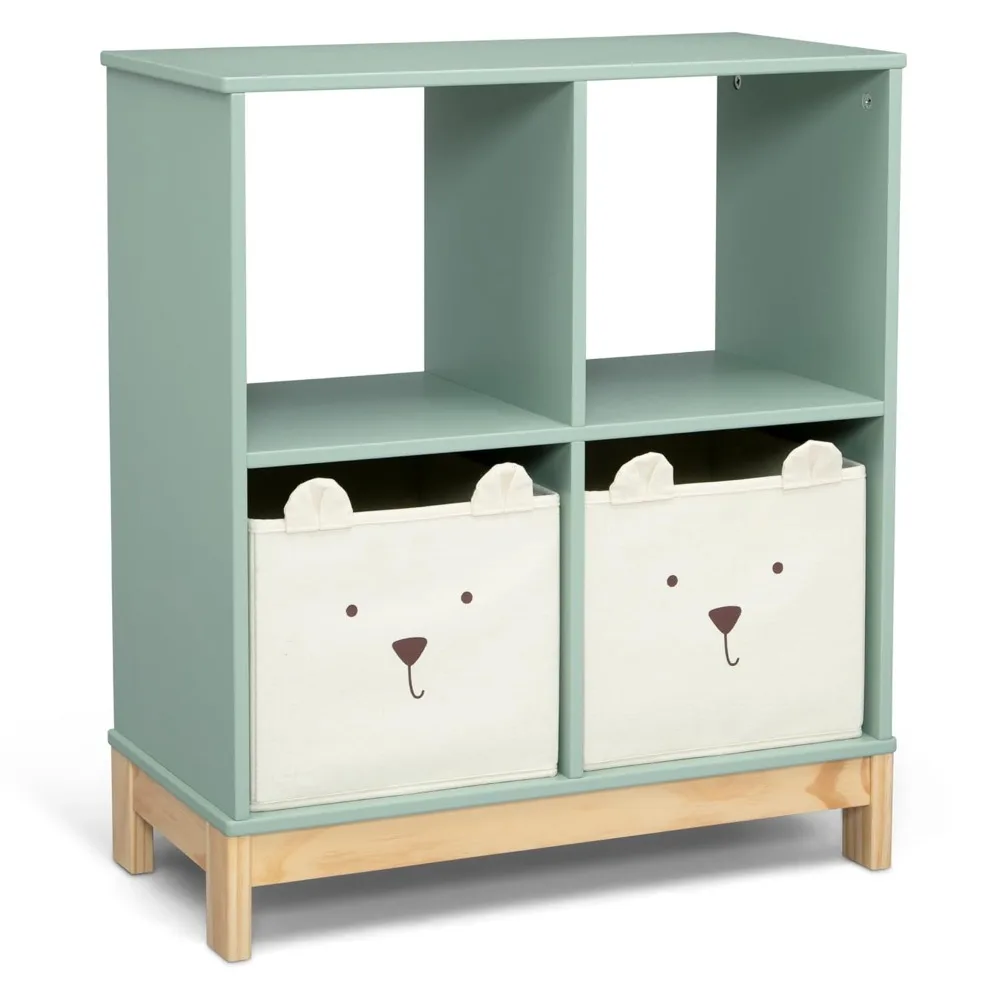 Children's Bookcases, babyGap by Brannan Bear Bookcase with Bins, Sage Green 6