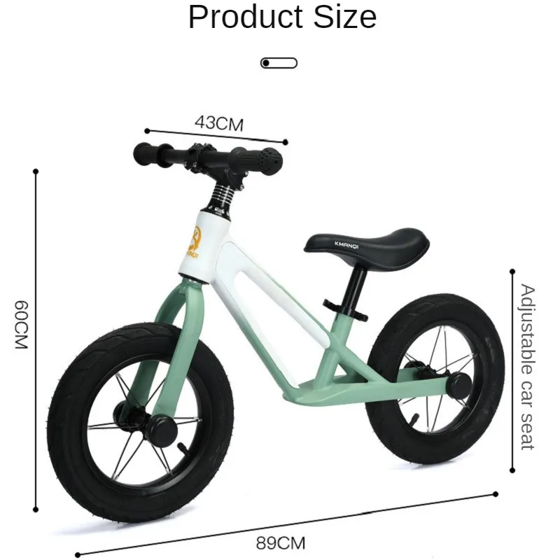 Children's Balance Car 1-3 to 6 Years Old Magnesium Alloy Pedalless Two Wheel Roller Coaster Baby Balance Bicycle