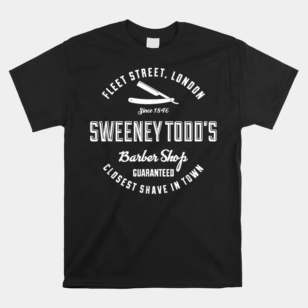 

Haunt Reaper Men T Shirt Sweeney Todd's Barber Shop Shirt Tshirt Hiphop Streetwear Tees Summer Casual Clothes