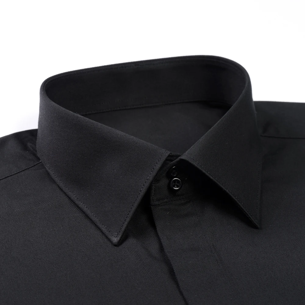 Men's Classic French Cuff Hidden Button Dress Shirt Long-sleeve Formal Business Standard-fit Shirts Cufflinks Included,dress shirts