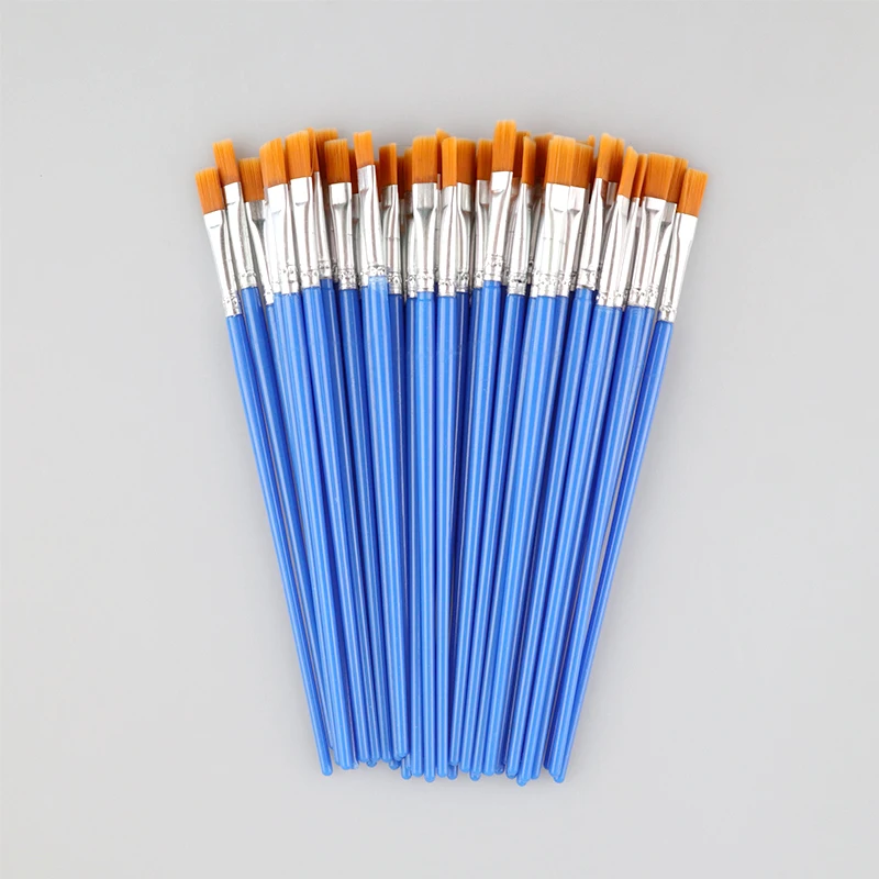 Flat Paint Brushes Small Volume  Painting Detail Essential Props Painting Art
