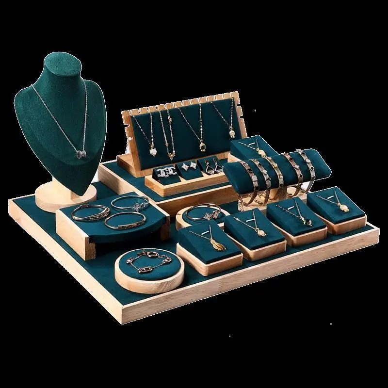 Jewelry sets shop display stand bracelet earrings ring necklace combination display stand counter window display props