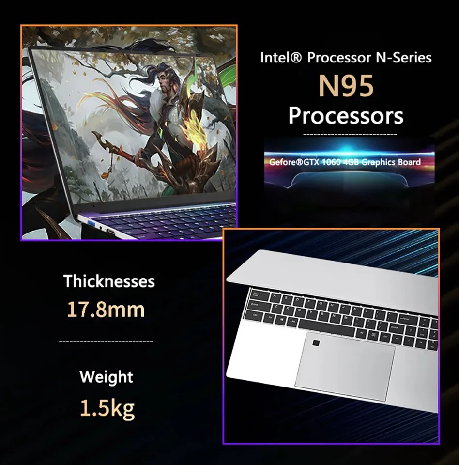 ゲーミングノートPC】N95/GTX1060(4GB)メモリ16GB/SSD512GB