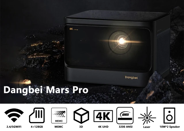Dangbei Mars Pro 4K Laser Projector 3200 ANSI Lumens Global Version Beamer  3D Android Home Cinema Proyector For Home Theater - AliExpress