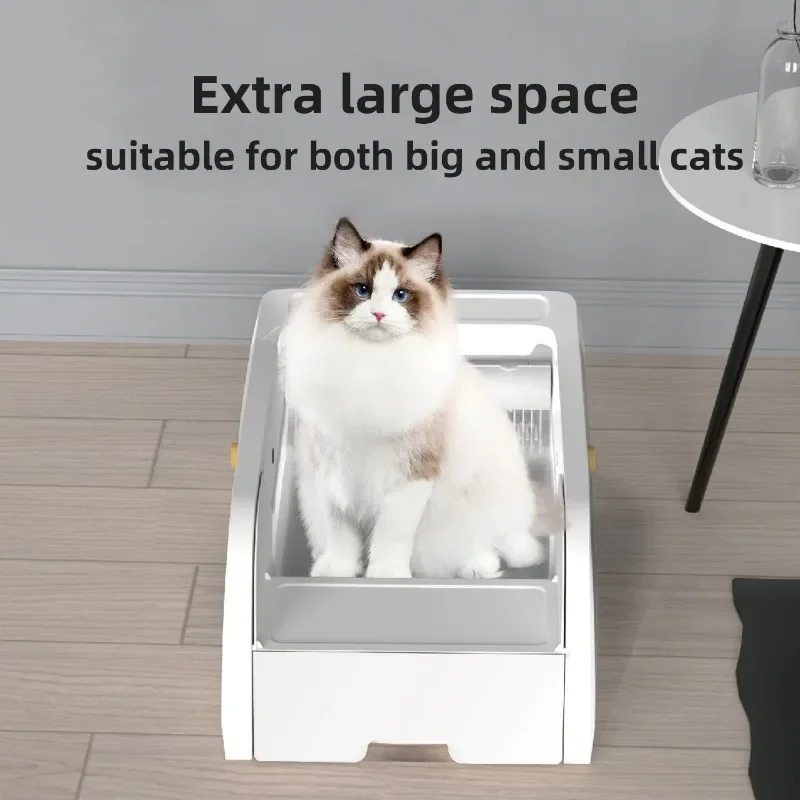

Автоматический туалет для кошек самоочищающийся кошачий наполнитель Большая Электрическая Песочная коробка открытый инфракрасный датчик лоток для наполнителя Новый