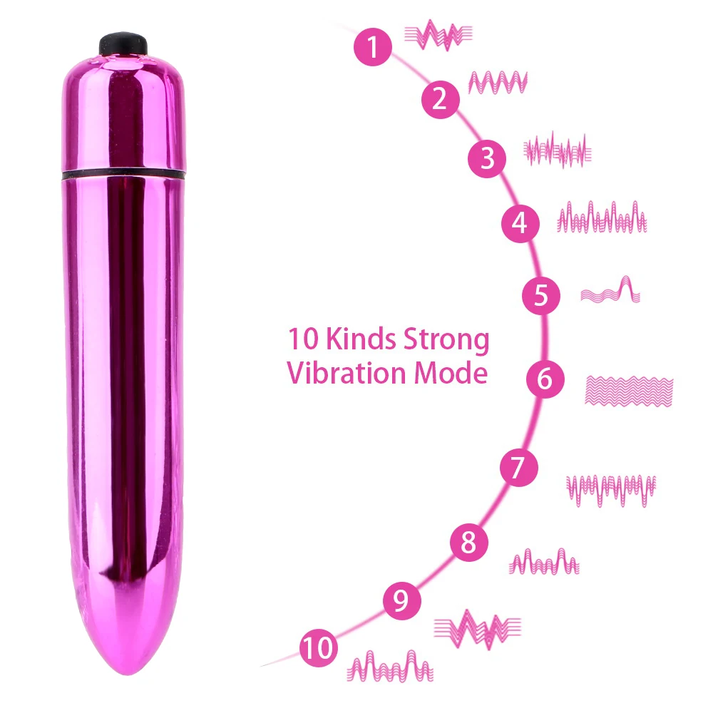 Tooted Täiskasvanute seksmänguasjad naistele Mini Bullet G-spot Clitoris Stimulator 10 Speed Waterproof Dildo Vibrator_voghion.com
