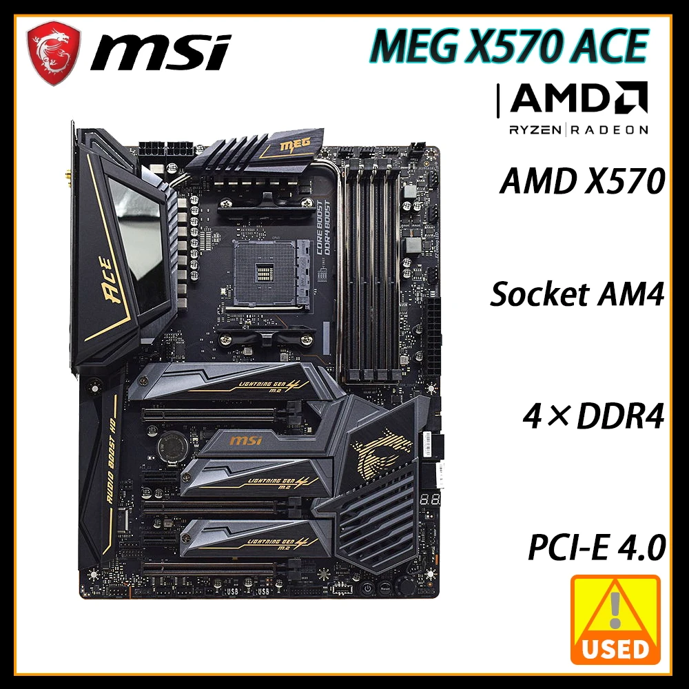 Msi Meg X570 Ace Mining Motherboard Am4 Motherboard Support Amd Ryzen 5