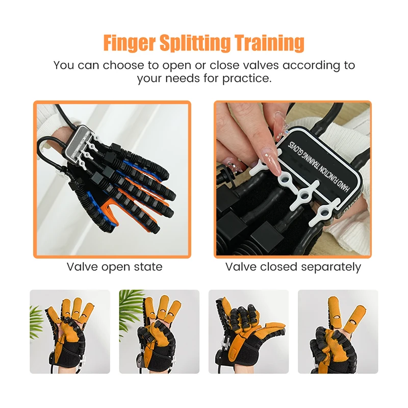 Protable Rehabilitation Robot Gloves Stroke Hemiplegia Glove Cerebral Training Device Finger Exerciser Hand Function Recove 3