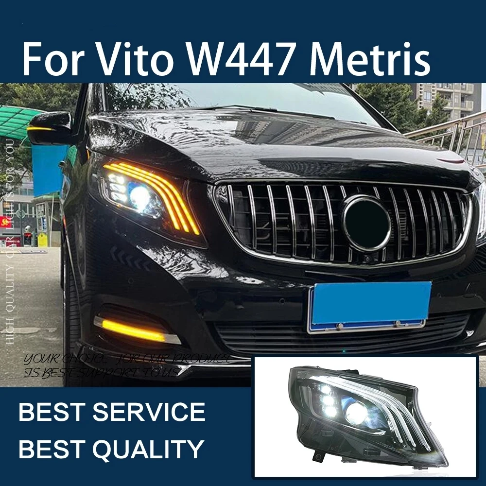 LED headlight for Mercedes-Benz Vito W447 Metris Emark approved