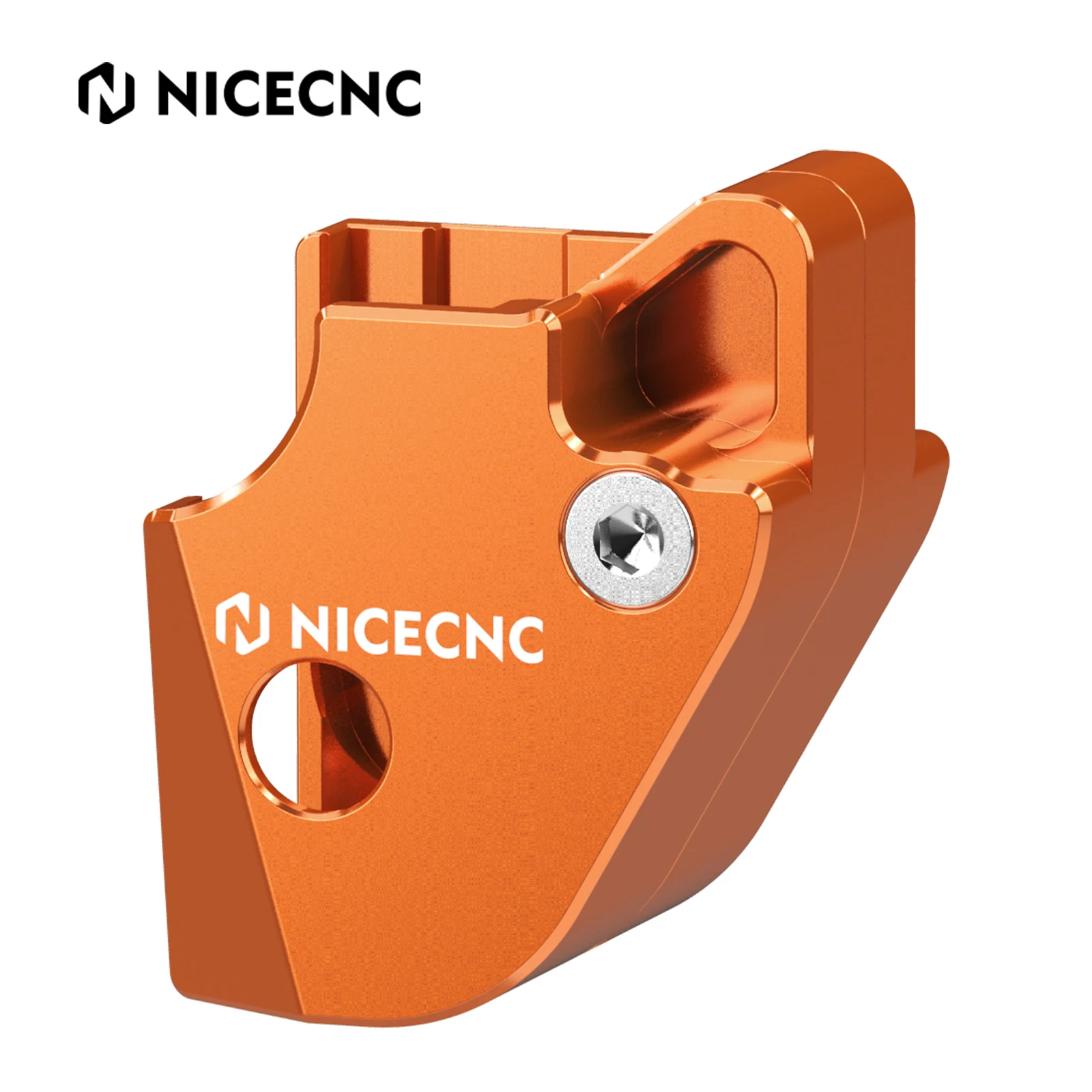 NICECNC Rear Shock Mount Protector For KTM 250/350/450/500 EXC-F XCF-W 2017-2022 – Orange Aluminum
