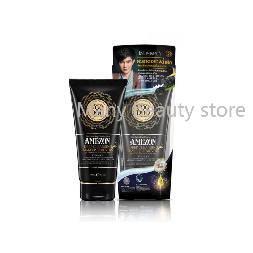 Thailand VOODOO Black Snake Venom Cleanser 100ml Oil Control Cleanser Deep Cleansing Pores Makeup Removal Two In One Skin Care tropico 4 voodoo