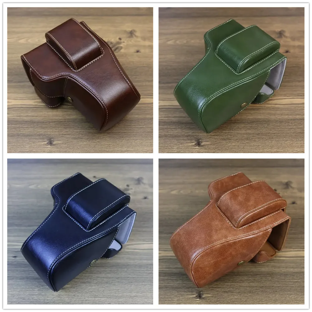 New Pu Leather Camera Bag Case For Canon Eos 200d 200dii 250d 1855mm