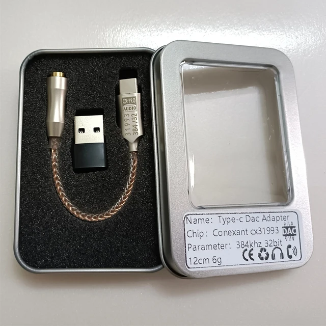 LNEFAN CX31993 USB C DAC Type C To 3.5mm Jack Headphone Amplifier