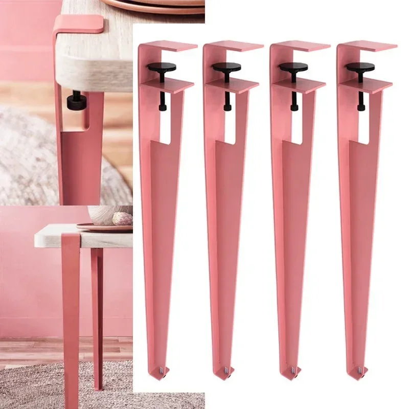 

DIY Universal Creative Punch-Free Dining F Clip Table Leg tBracket Metal Wrought Iron Desk