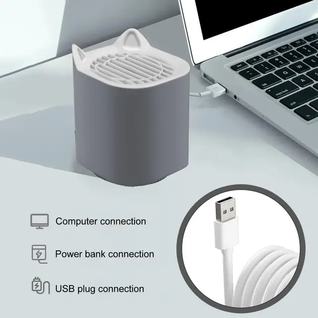 Szúnyoggyilkos Lámpa Macska Fül Tervezés Többfunkcionális Műanyag Led Ultra Csendes Rovarok Zapper Hálószobához - Image 2