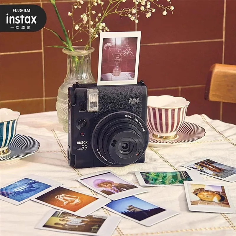 Fujifilm Instax Mini 99 Neo Classic Camera Instant Cameras Portable (Optional Photo Paper 20 / 40 sheets) For Birthday Present