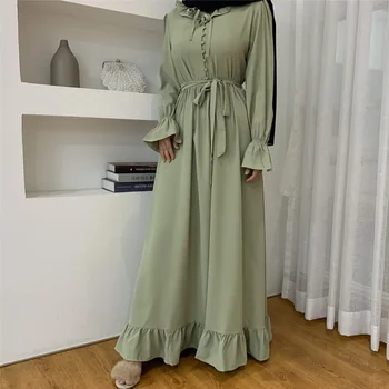 2025 NEW Abaya Turkey Dubai Muslim Fashion Hijab Dress Abayas For Women Islam Clothing Vestidos Kaftan Robe Musulman De Mode XL 1