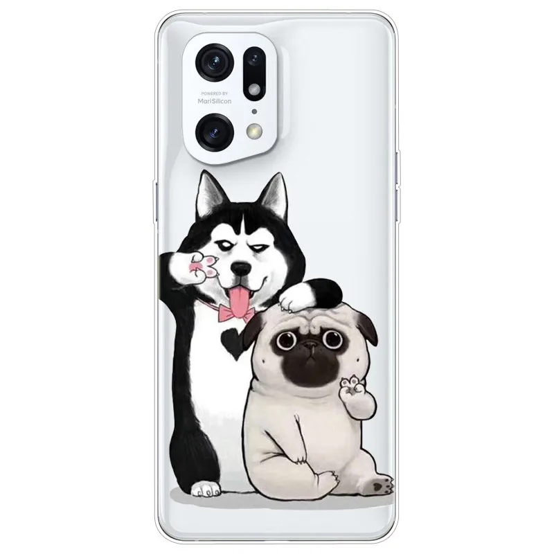 Transparent Soft TPU Silicone Phone Case with Clear Bumper - Lovely Design