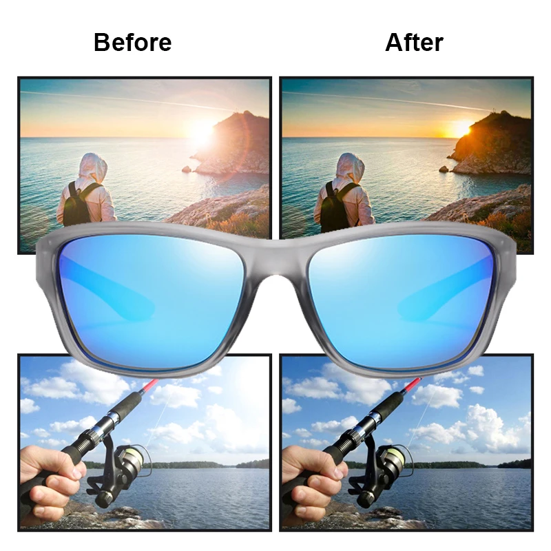 Description Picture 3 of itemSports Polarized Sunglasses Fashion UV400 Eyewear for Driving Fishing Hiking Running Cycling Men Women Unisex Outdoor Glasses