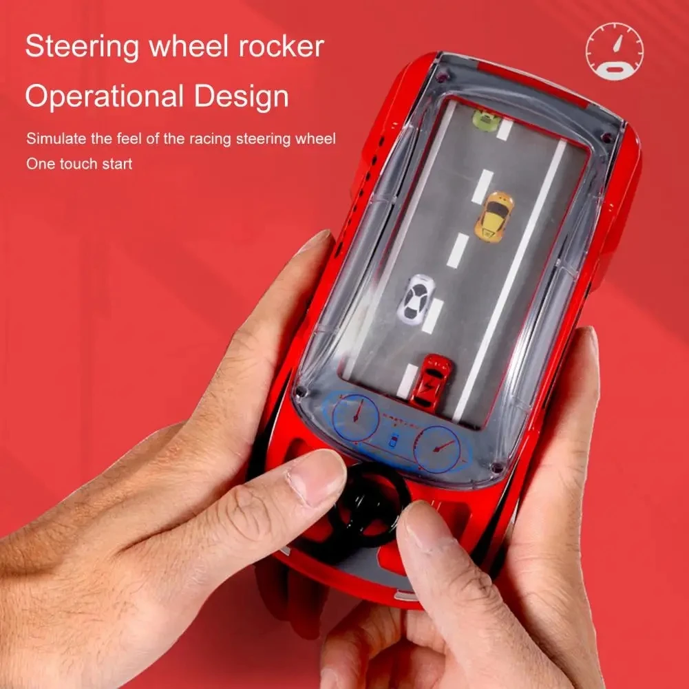 Children Car Adventure Table Games Toy Two Person Car Competition Interactive Party Games Handheld Gaming Console Toys for Kids 3