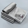 AUTOBRIGHT Gray 40cm x 40cm 400GSM High-Quality Glass Cleaning Towel for Cars Kitchenware Windows Interiors Electronics Cloths 4