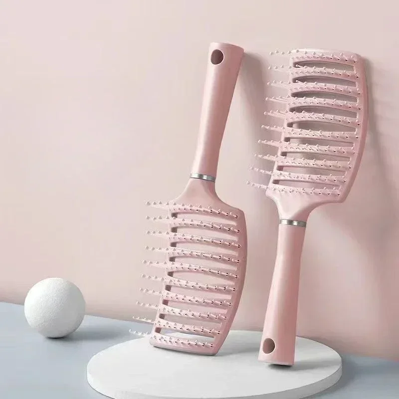 부드러운 쿠션 헤어 브러쉬, 두피 마사지, 볼륨업 및 스무딩 효과, 모든 모발 타입에 적합