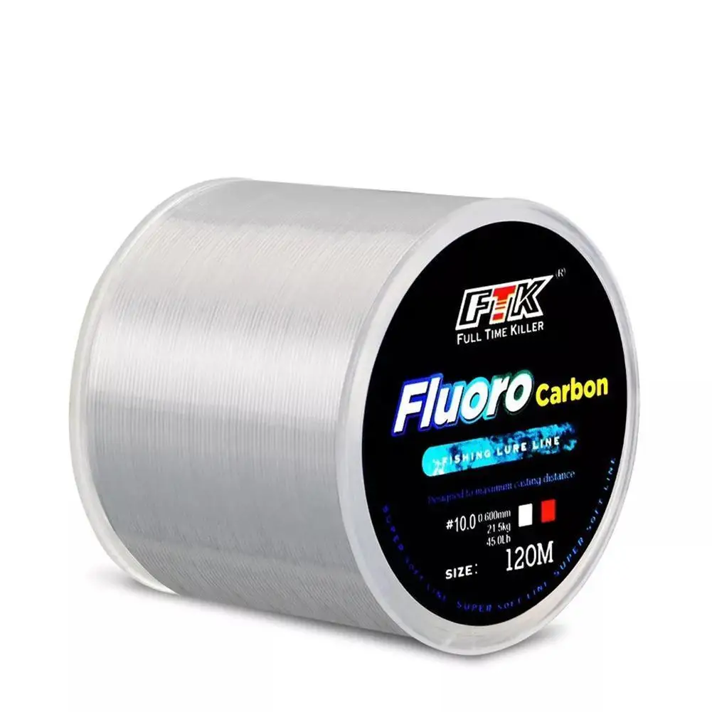 120M Fluorocarbon Coating Fishing Line 0.17mm-0.40mm 5LB-30LB