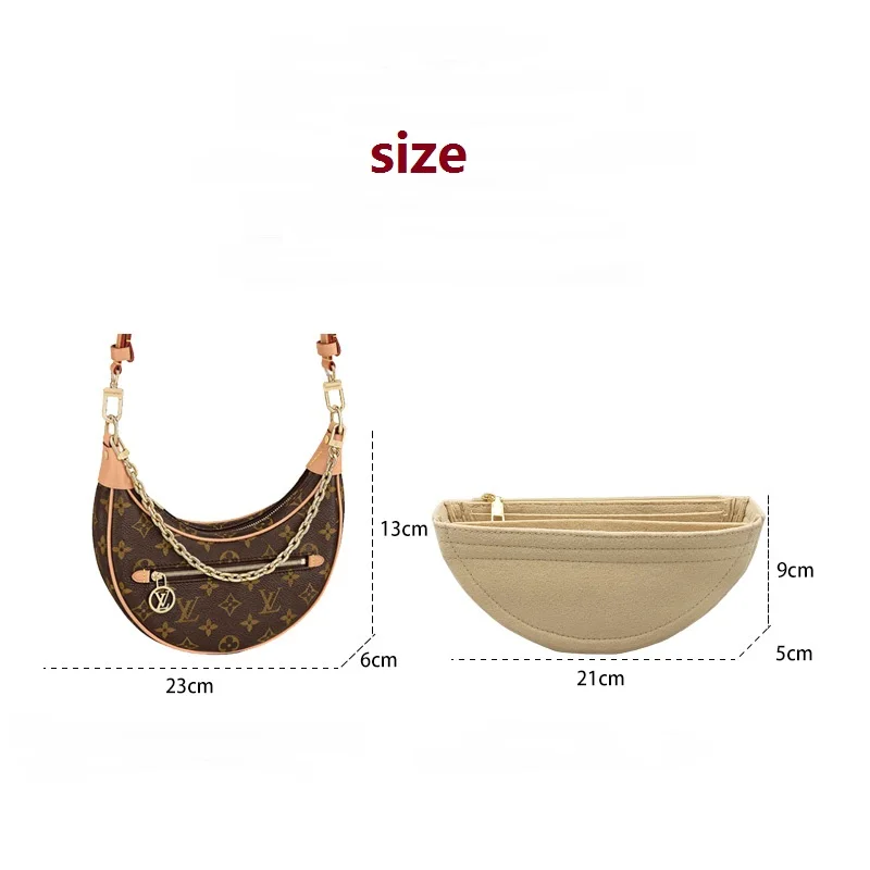 【Only Sale Inner Bag】Bag Organizer Insert For Lv Loop Hobo Organiser Divider Shaper Protector Compartment