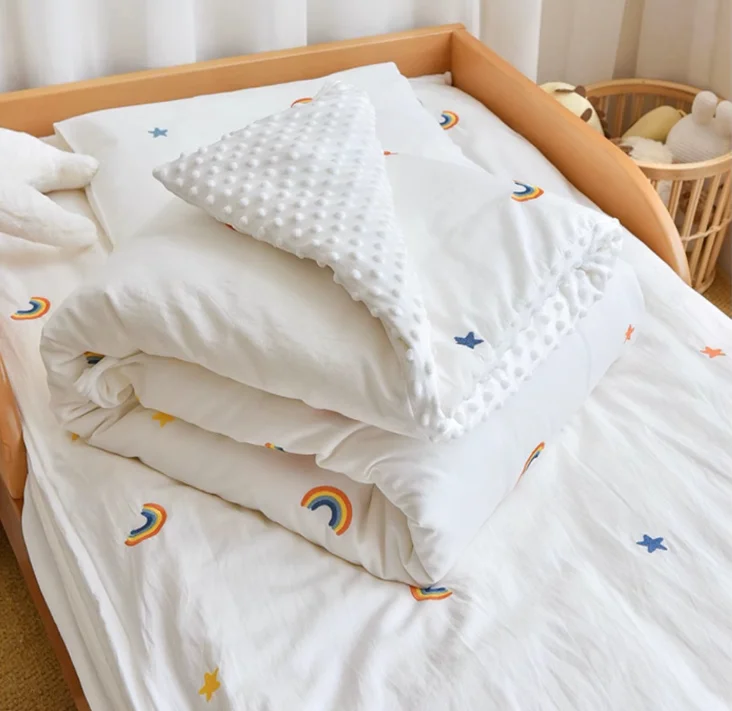 3PC Bedding Set Cotton Baby/Child Crib Bed Duvet Cover Sheet/ Pillowcase (Without Filler) 2