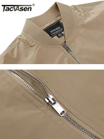 Buy TACVASEN Spring Baseball Jackets Men Military Windbreaker Hiking Trekking Fishing Jackets Full Zip Casual Coats Outwear Tops Online - Image 2