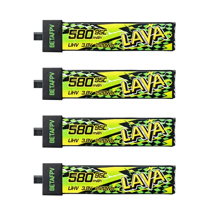 BETAFPV LAVA II 580 мАч 1S 95C 3,8 В Аккумулятор BT2.0 для Air75, Meteor75 Pro/Зарядное устройство HexaCharger 1S (опционально) thumbnail 2