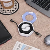 3D Printed Rotatable Wire Winder Box Portable Wire Organizer Cord Cable Winder Management Storage Box for Charging Data 3