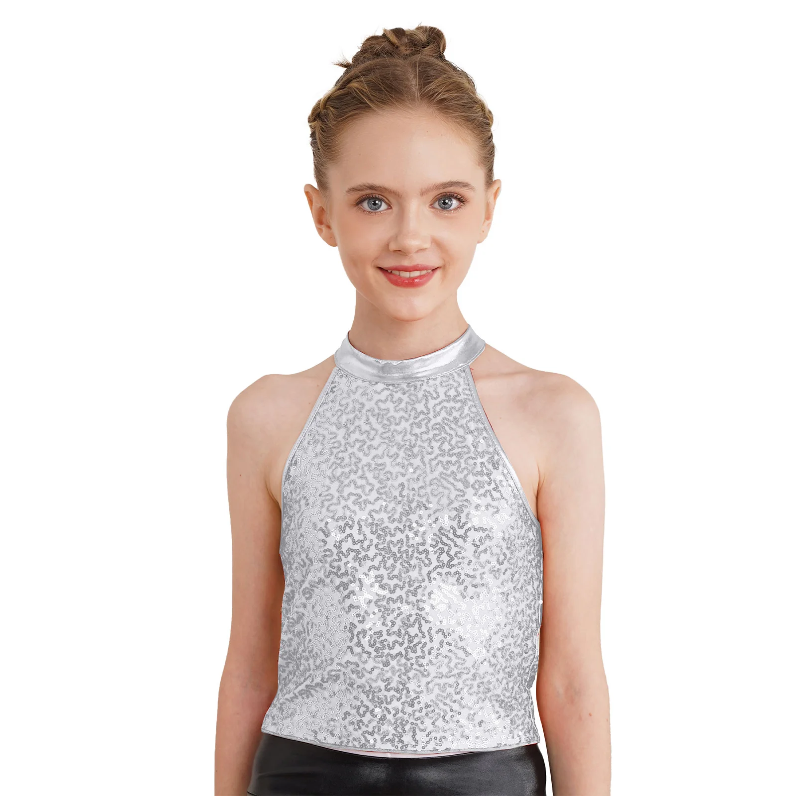 sequin halter top dance