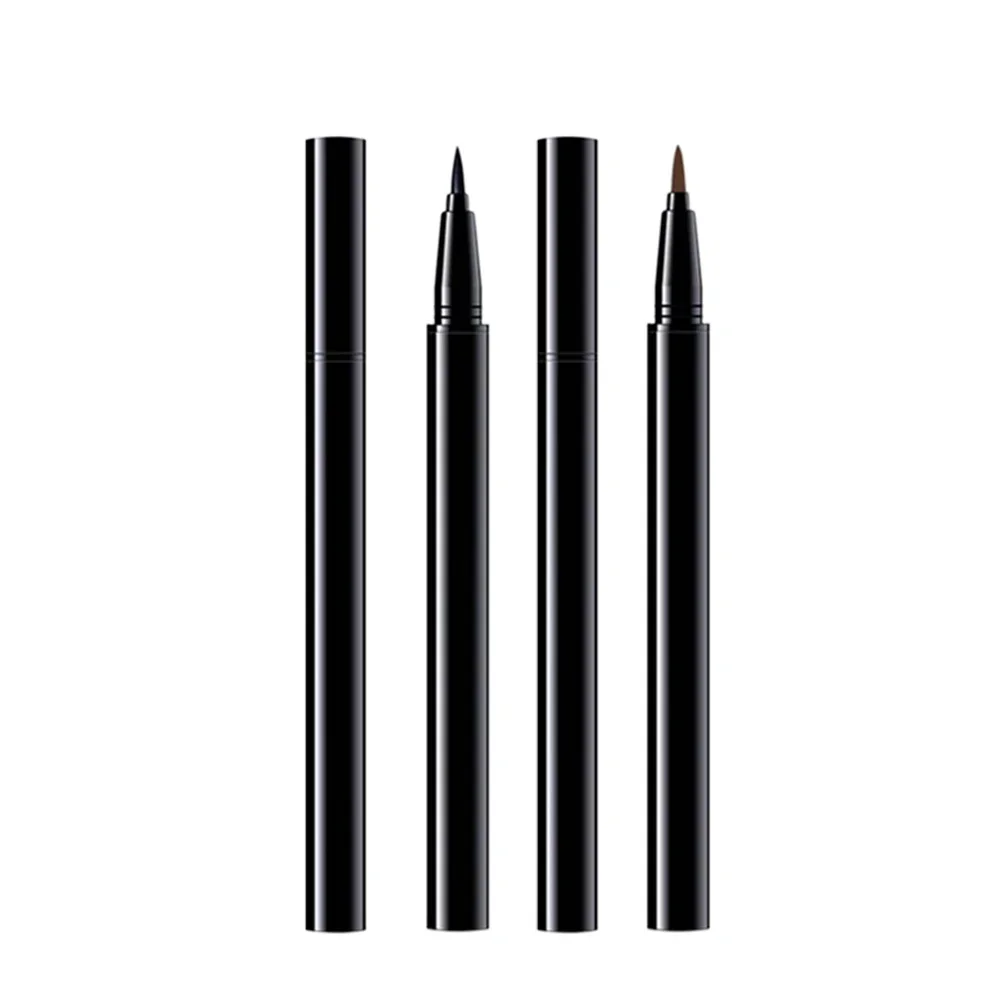 Black Eyeliner Pen Waterproof Long Lasting No Smudging Quick Drying Beauty Makeup Cosmetics Tool Private Label Custom Bulk 6